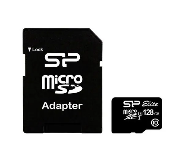 کارت حافظه microSDXC سیلیکون پاور مدل ELITE کلاس 10 استاندارد UHC-I U1 سرعت 85MBps ظرفیت 128 گیگابایت به همراه آداپتور SD