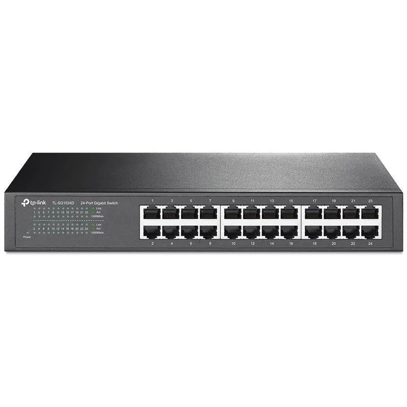 سوییچ 24 پورت مگابیتی و رکمونت تی پی-لینک مدل TL-SG1024D