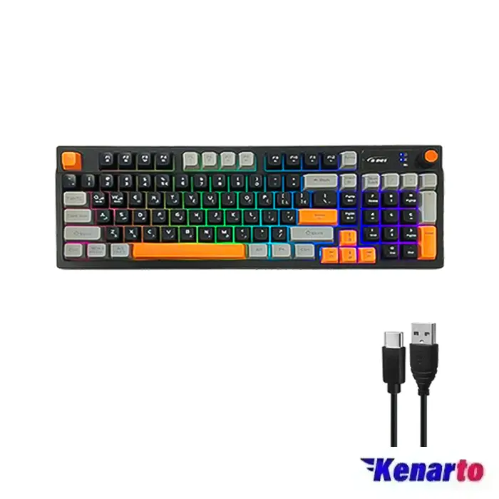 کیبورد مخصوص بازی دی نت مدل DT-984 RGB