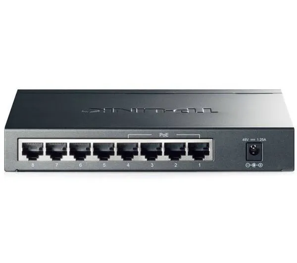سوییچ 8 پورت گیگابیتی تی پی-لینک به همراه 4 پورت POE مدل TL-SG1008P