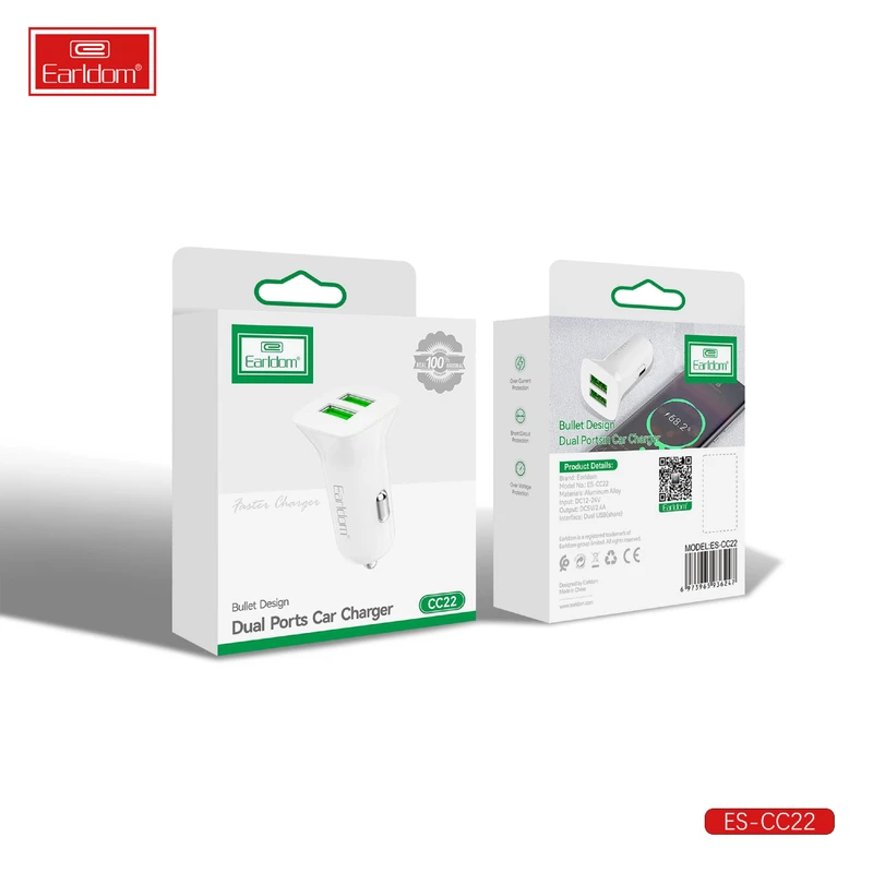 شارژر فندکی ارلدام مدل ES-CC22 2.4A 12W