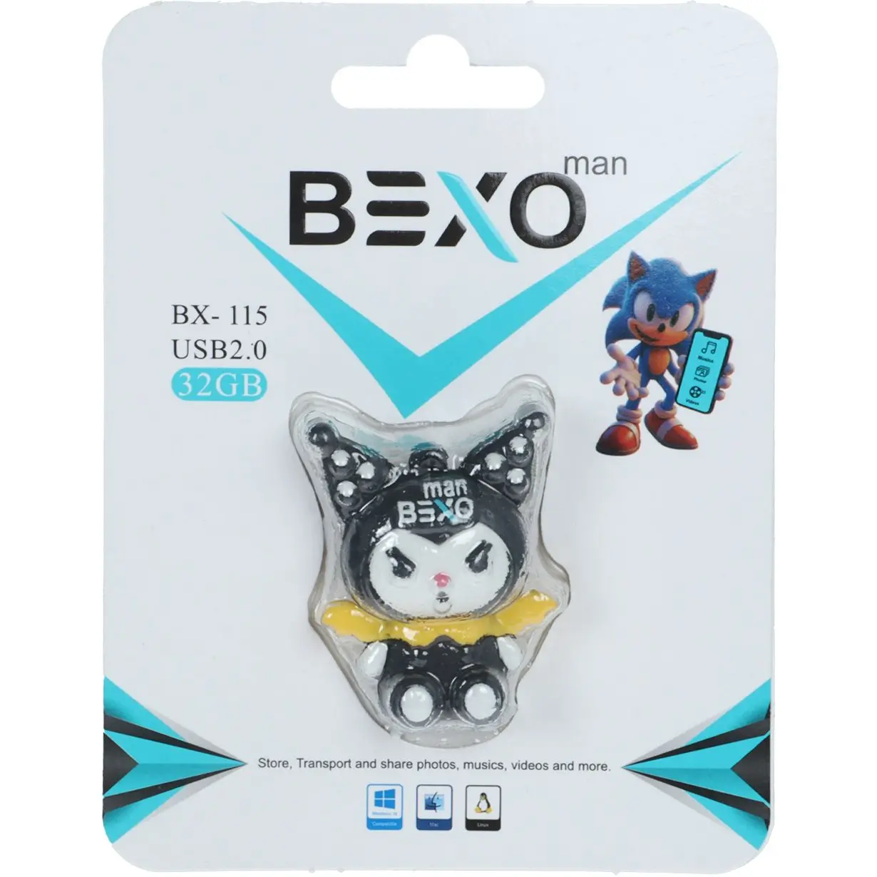 فلش مموری بکسو مدل BX-115 USB2.0 ظرفیت 32 گیگابایت