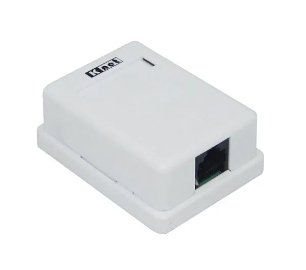 باکس و کیستون تک پورت روکار کی نت مدل Cat6