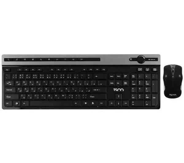 کیبورد و ماوس بی سیم تسکو مدل TKM7106W با حروف فارسی