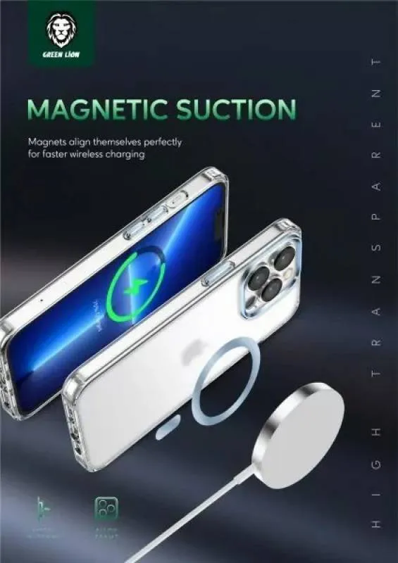 کاور گوشی گرین لاین مدل Matte Magsafe مناسب برای iphone 14 Pro