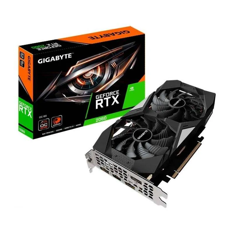 کارت گرافیک گیگابایت مدل RTX 2060 WINDFORCE OC 6G دست دوم