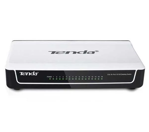 سوییچ شبکه دسکتاپ 16 پورت 10/100 تندا مدل S16