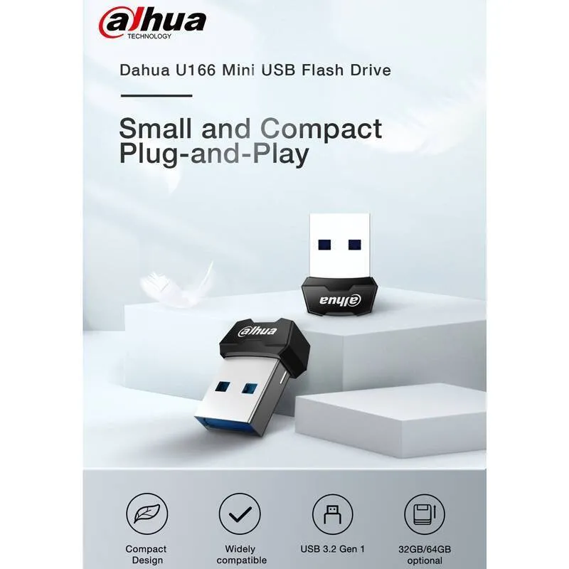 فلش مموری داهوا مدل  U166 USB3.2 ظرفیت 32 گیگابایت