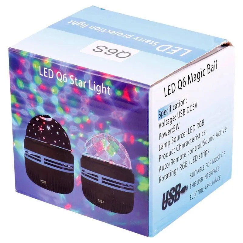 چراغ رقص نور مدل LED Q6S Magic Ball