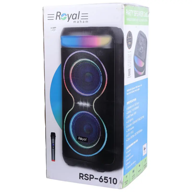 اسپیکر بلوتوثی قابل حمل رویال مدل RSB-6510