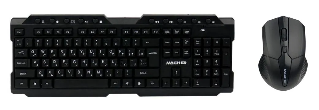کیبورد و ماوس بی سیم مچر مدل MR-405W