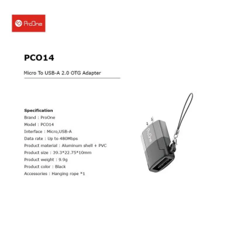مبدل USB به microusb پرووان مدل PCO14