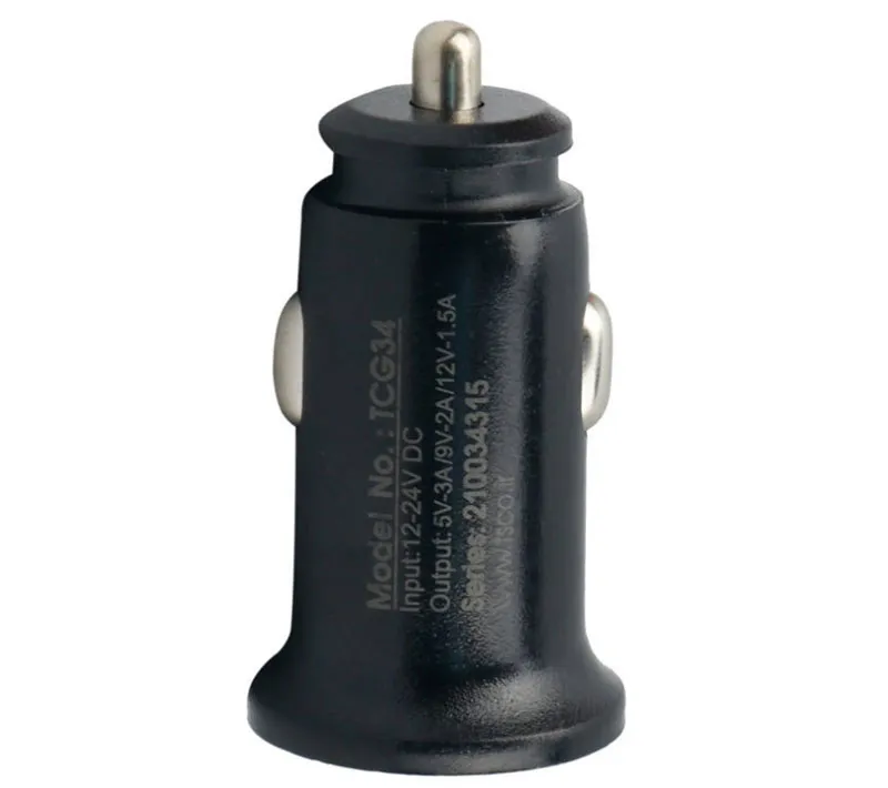 شارژر فندکی تسکو مدل TCG 34 به همراه کابل MicroUSB