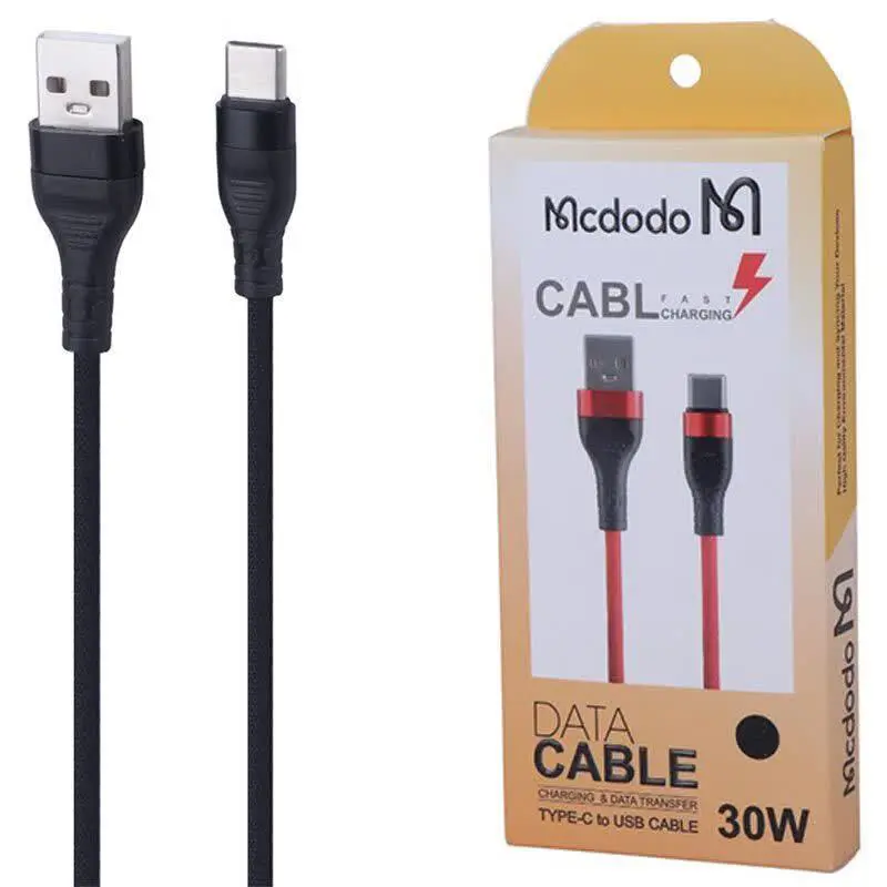 کابل تبدیل USB به Type-C مک دودو مدل 30W طول 1 متر كنفي