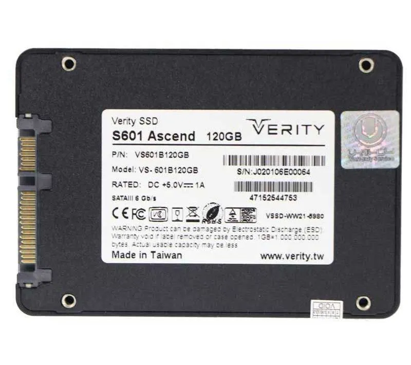 اس اس دی اینترنال وریتی مدل S601 ظرفیت 480 گیگابایت
