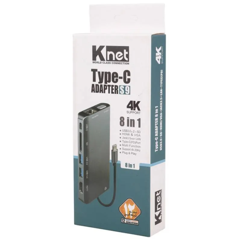 هاب هشت پورت کی نت مدل K-MFCMS908