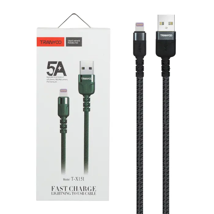 کابل تبدیل USB به لایتنینگ ترانیو مدل X15I طول 1 متر