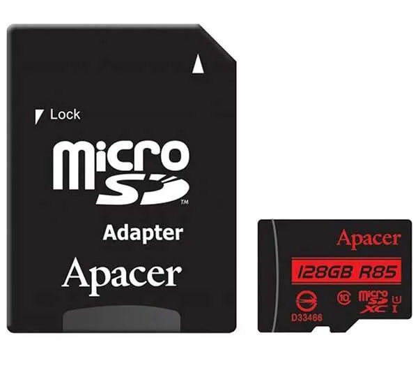 کارت حافظه microSDXC اپیسر کلاس 10 استاندارد UHS-I U1 سرعت 85MBps ظرفیت 128 گیگابایت
