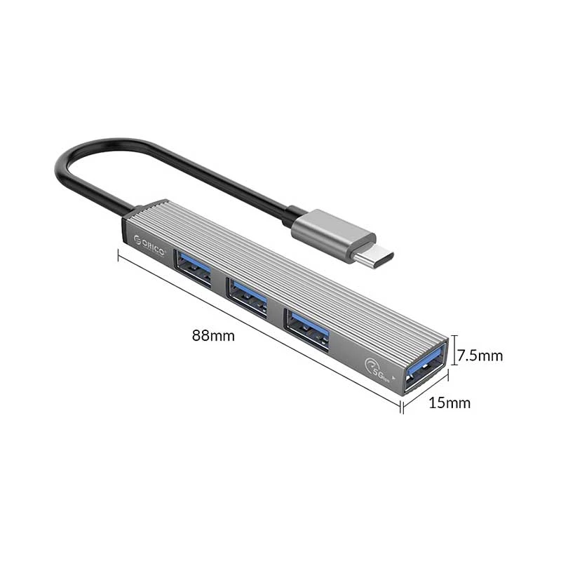 هاب 4 پورت USB-C اوریکو مدل AH-13