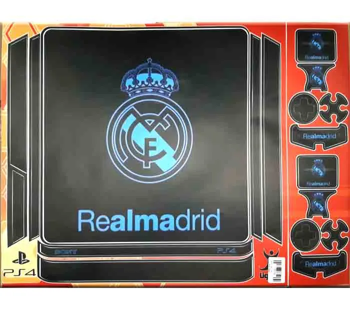 برچسب پلی استیشن 4 اسلیم طرح Real Madrid
