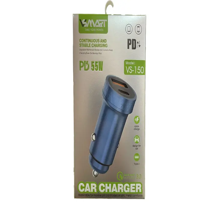 شارژر فندکی وی اسمارت مدل VS-150 55W