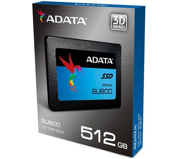حافظه SSD ای دیتا مدل SU800 ظرفیت 512 گیگابایت