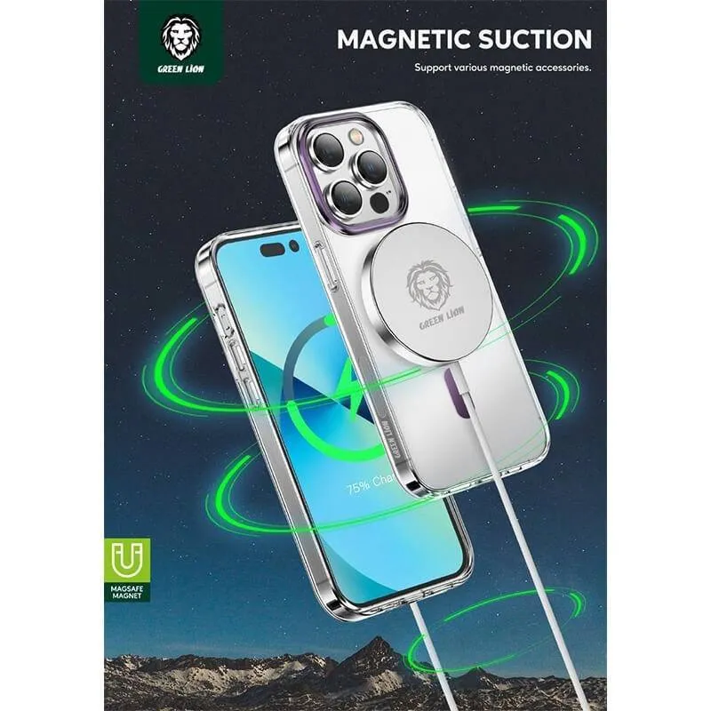 کاور گوشی گرین لاین مدل Matte Magsafe مناسب برای iphone 14 Pro