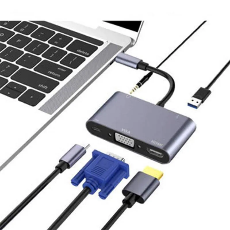 تبدیل USB 3.0 به HDMI / VGA کی نت مدل K-COUC30HV
