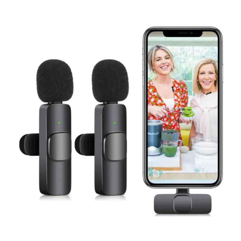 میکروفن یقه ای بی سیم ترانیو مدل MC19 Dual Type-C با تبدیل Lightning