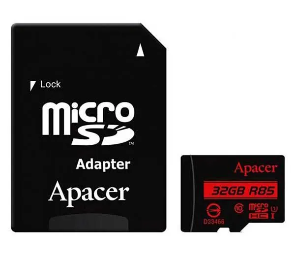 کارت حافظه microSDHC اپیسر کلاس 10 استاندارد UHS-I U1 سرعت 85MBps ظرفیت 32 گیگابایت