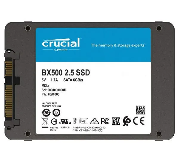 اس اس دی اینترنال کروشیال مدل BX500 ظرفیت 1 ترابایت