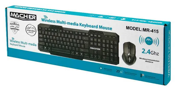 کیبورد و ماوس بی سیم مچر مدل MR-415W