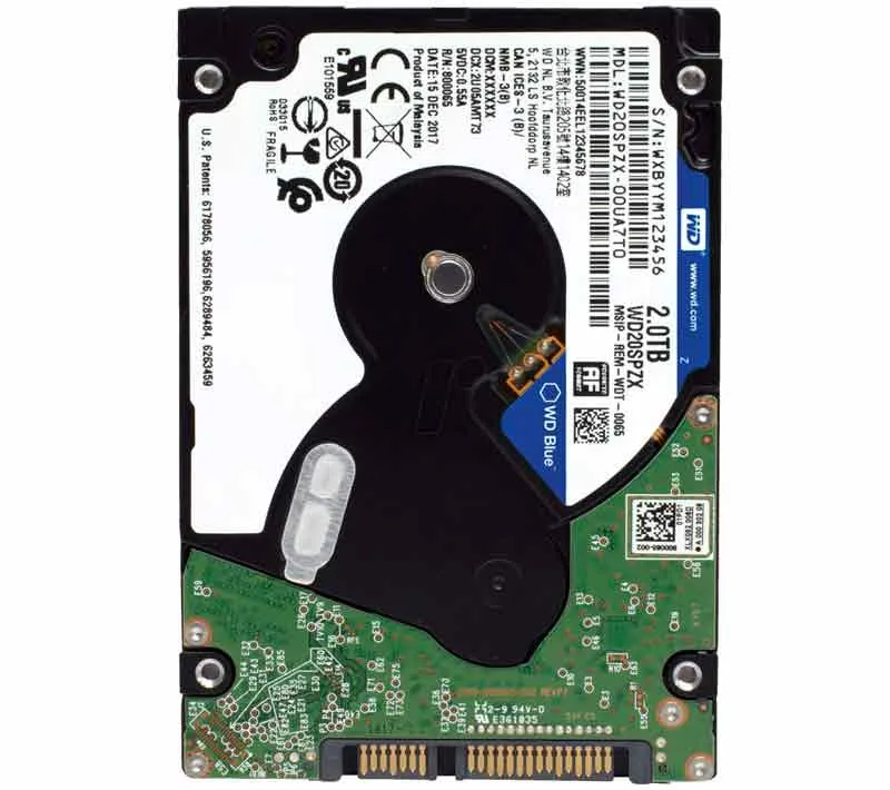 هارددیسک اینترنال وسترن دیجیتال مدل WD20SPZX ظرفیت 2 ترابایت