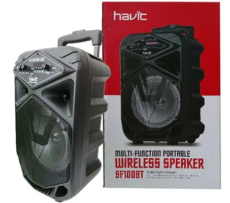 اسپیکر پرتابل چمدانی هویت مدل HV-SF100BT