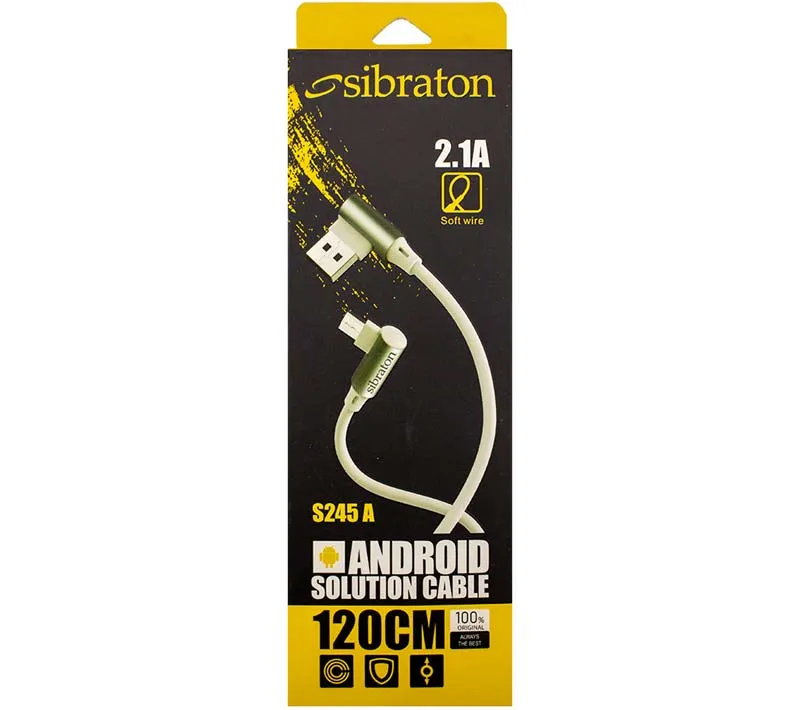 کابل تبدیل USB به MicroUSB سیبراتون مدل S245 A طول 1.2 متر