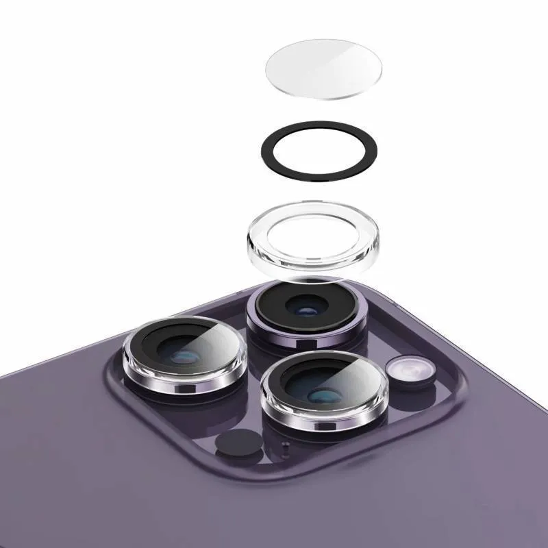 محافظ لنز دوربین گوشی موبایل گرین لاین مدل  Trio مناسب گوشی iPhone 14 Pro Max / Pro