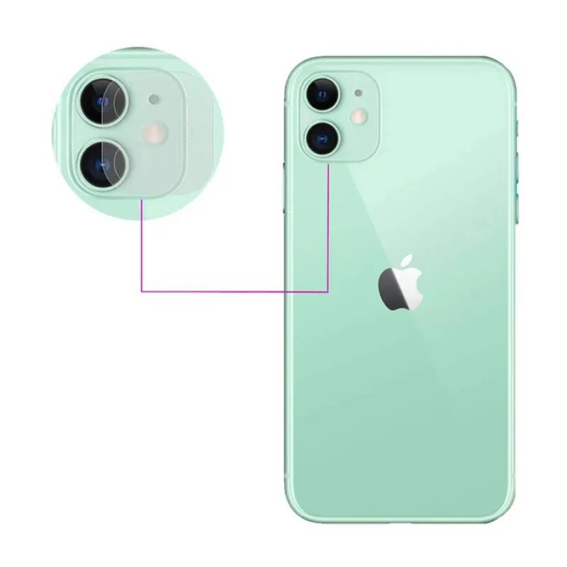 محافظ لنز دوربین گوشی موبایل شیشه ای مناسب گوشی Iphone 11