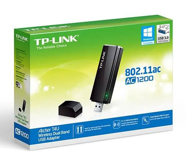 کارت شبکه USB بی‌سیم AC1200 تی پی-لینک مدل Archer T4U