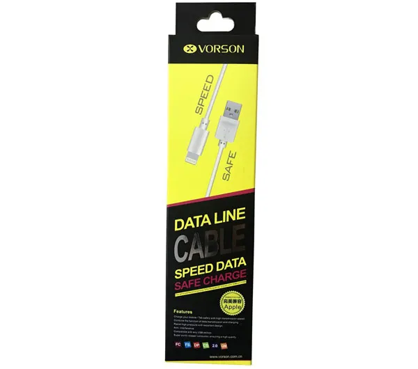 کابل تبدیل USB به لایتنینگ ورسون مدل vc-08 طول 1 متر