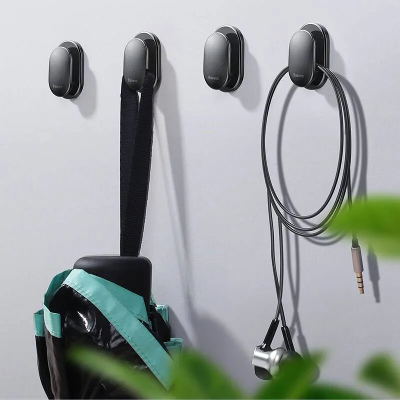 گیره نگهدارنده خودرو باسئوس مدل ACGGBK-01 بسته 4 عددی