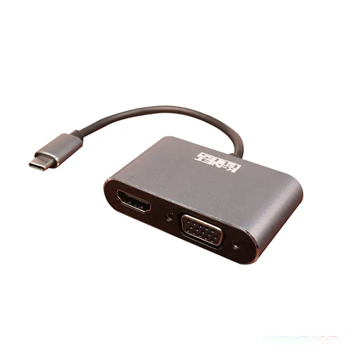 تبدیل Type-C به HDMI و VGA کی نت پلاس مدل KP-COCMV02