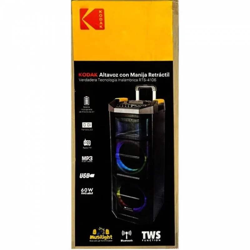 اسپیکر بلوتوثی قابل حمل کداک مدل RTS-4106