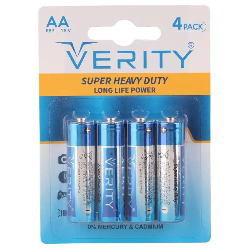 باتری قلمی وریتی مدل Super Heavy Duty بسته 4 عددی