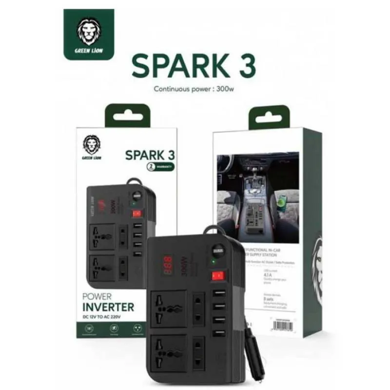 مبدل برق خودرو گرین لاین مدل Spark 3