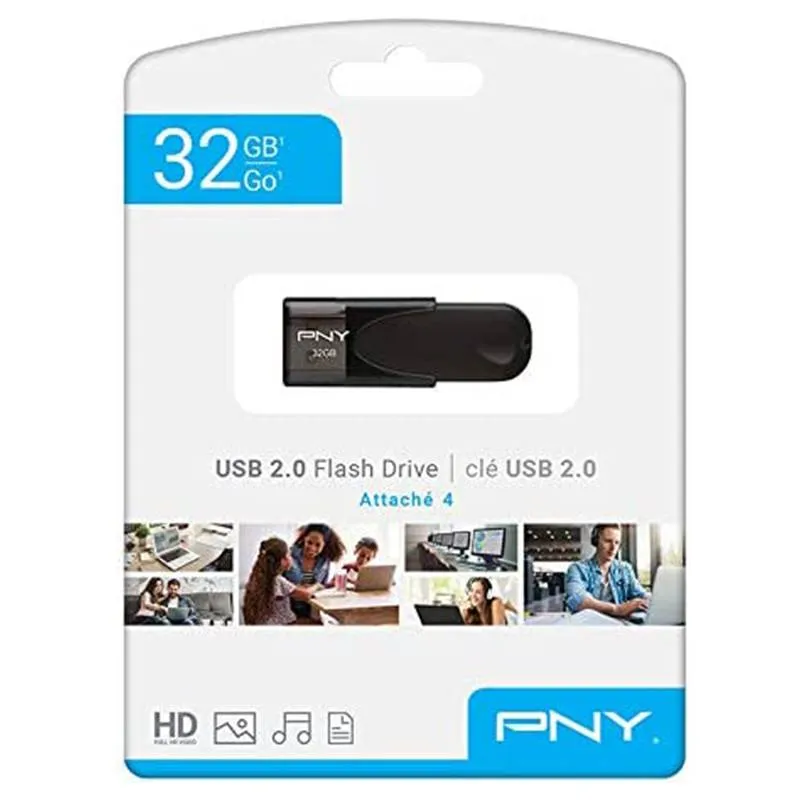 فلش مموری پی ان وای مدل P-FD32GATT4-EF USB 2.0 ظرفیت 32 گیگابایت