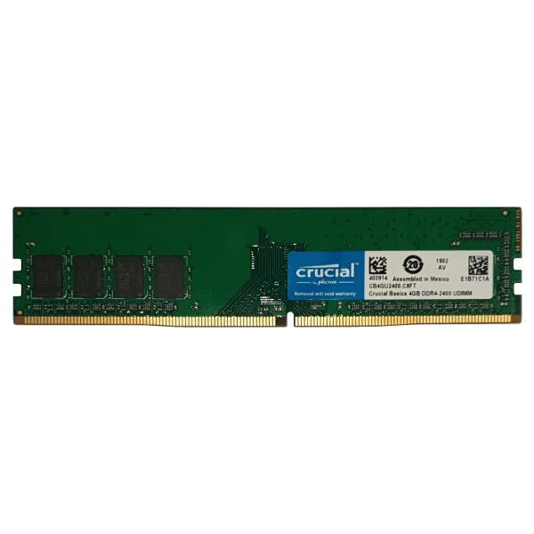 رم کامپیوتر کروشیال مدل DDR4 2400MHz ظرفیت 4 گیگابایت