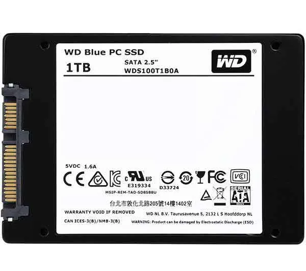حافظه SSD وسترن دیجیتال مدل BLUE WDS100T1B0A ظرفیت 1 ترابایت