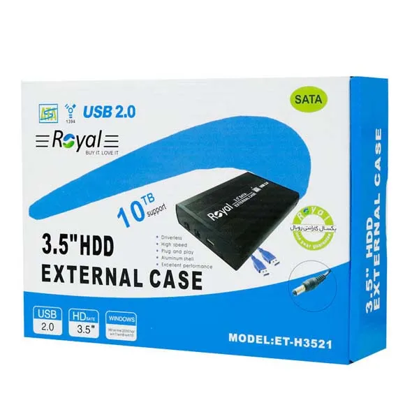 باکس هارد دیسک 3.5 اینچ USB 2.0 رویال مدل ET-H3521
