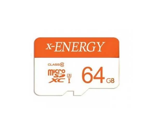کارت حافظه microSDXC ایکس انرژی مدل IPM کلاس 10 استاندارد U3 سرعت 100MBps ظرفیت 64 گیگابایت
