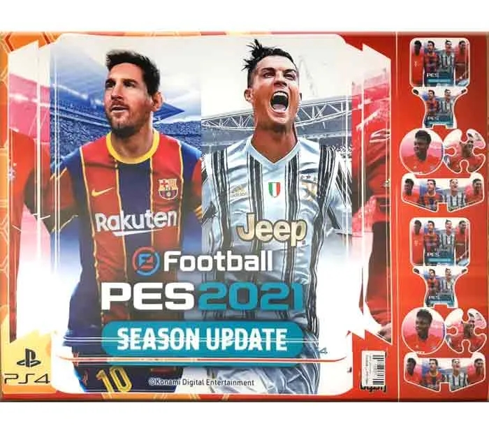 برچسب پلی استیشن 4 اسلیم طرح PES 2021